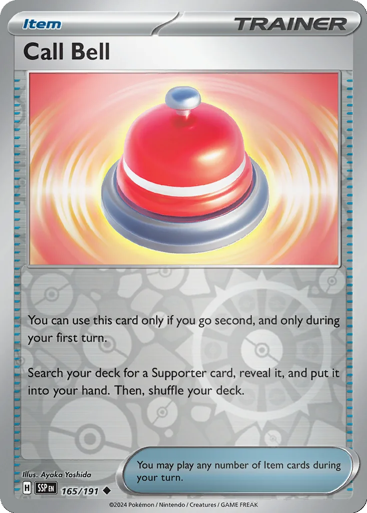 Call Bell 165/191 Surging Sparks (Reverse holo)