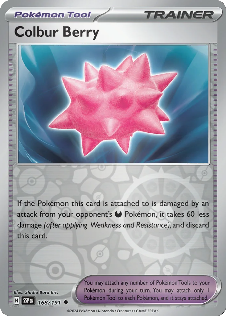 Colbur Berry 168/191 Surging Sparks (Reverse holo)