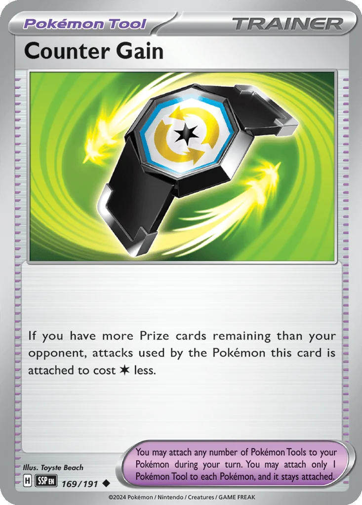Counter Gain 169/191 SV08: Surging Sparks (Normal)