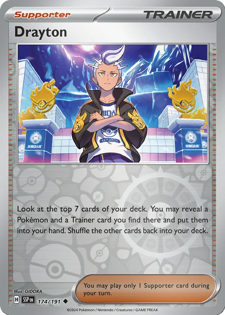 Drayton 174/191 SV08: Surging Sparks (Reverse holo)