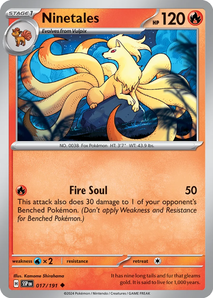 Ninetales 017/191 SV08: Surging Sparks (Normal)