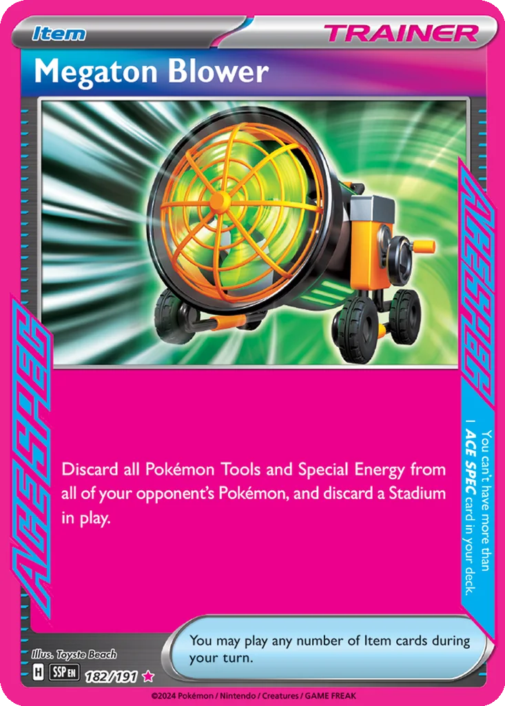 Megaton Blower 182/191 Surging Sparks (Holo)