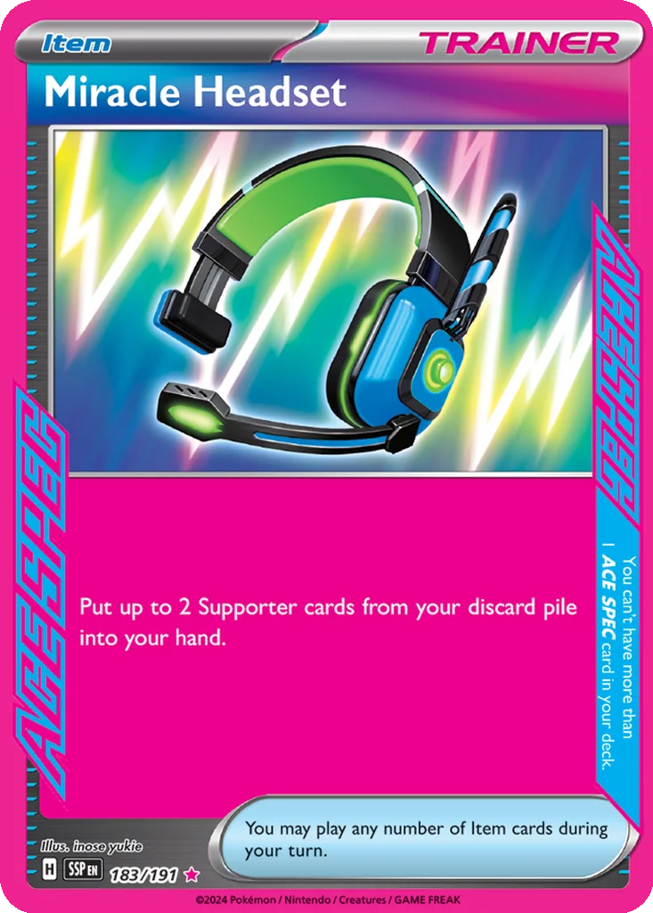 Miracle Headset 183/191 Surging Sparks (Holo)