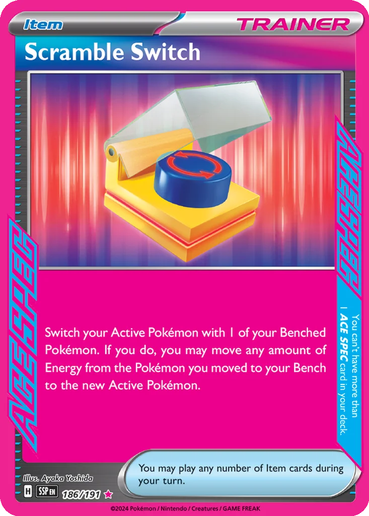 Scramble Switch 186/191 SV08: Surging Sparks (Holo)