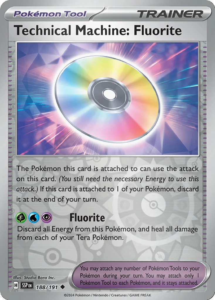Technical Machine: Fluorite 188/191 SV08: Surging Sparks (Reverse holo)