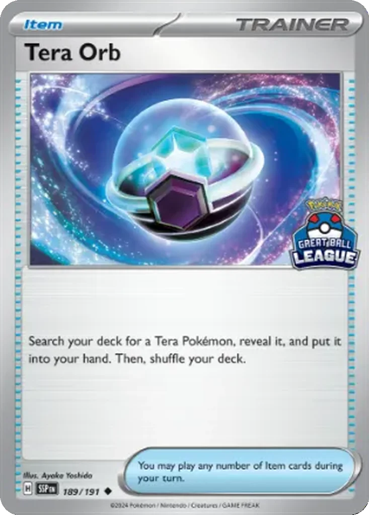 Tera Orb 189/191 Surging Sparks (Great Ball League)