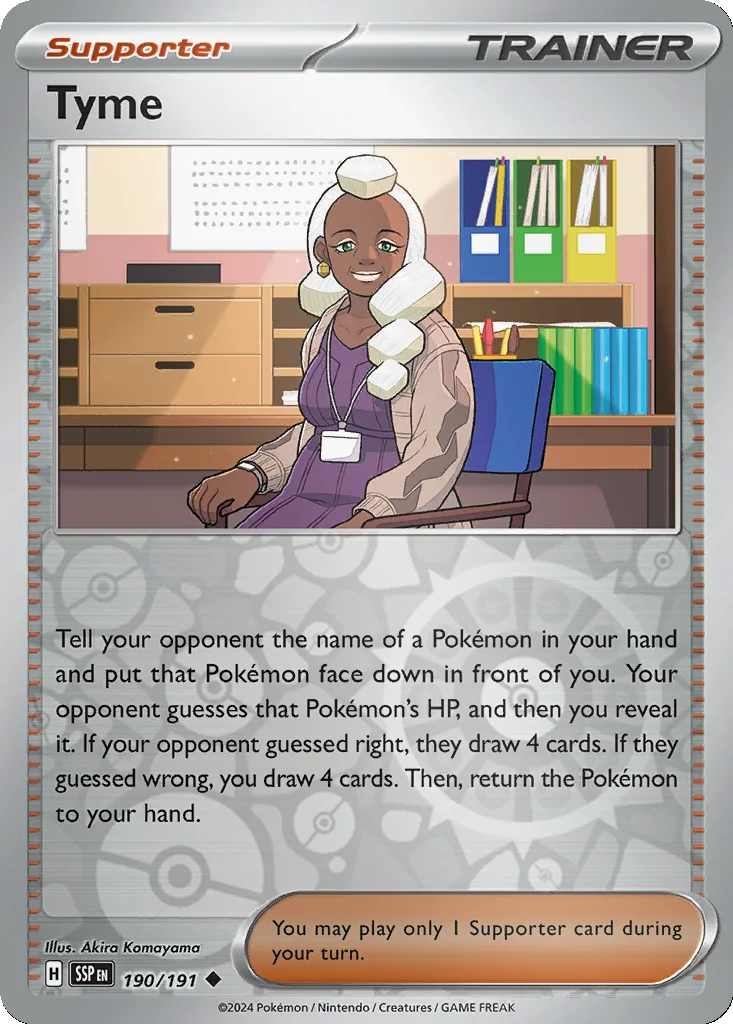 Tyme 190/191 SV08: Surging Sparks (Reverse holo)