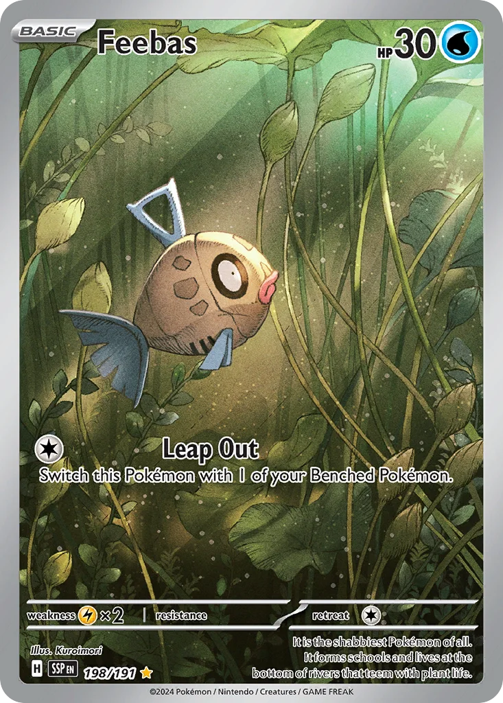 Feebas 198/191 SV08: Surging Sparks (Holo)