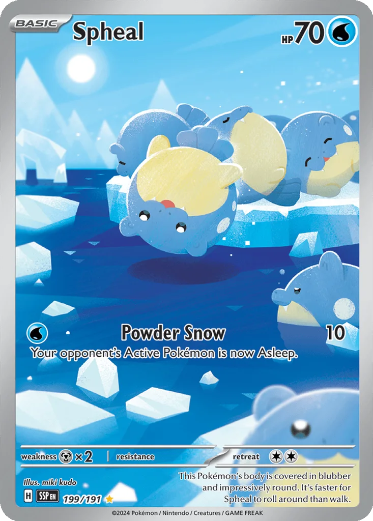 Spheal 199/191 Surging Sparks (Holo)