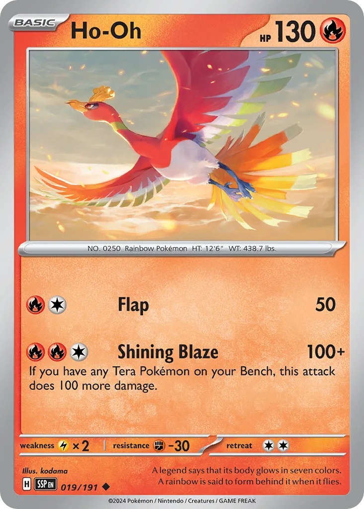 Ho-Oh 019/191 SV08: Surging Sparks (Normal)