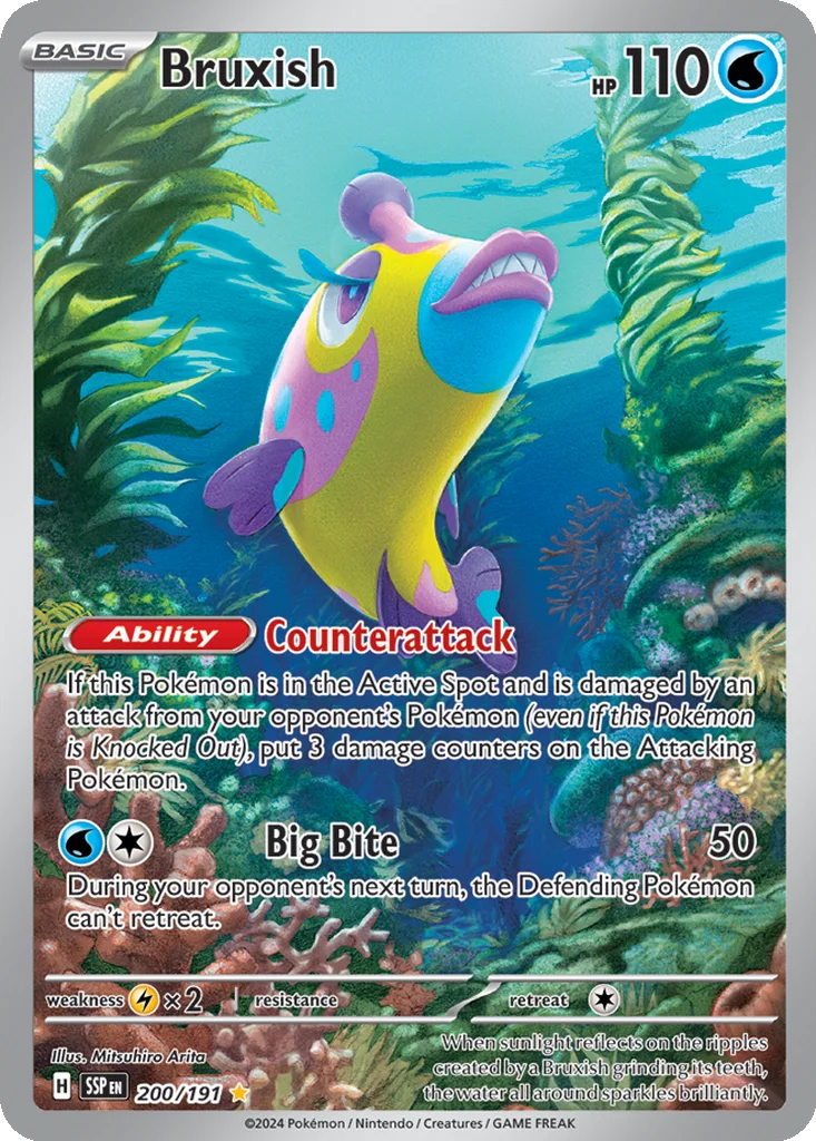 Bruxish 200/191 SV08: Surging Sparks (Holo)