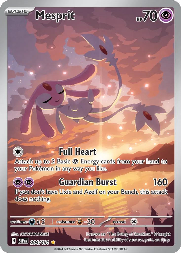 Mesprit 204/191 Surging Sparks (Holo)