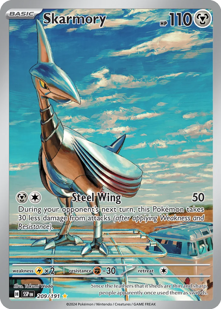 Skarmory 209/191 Surging Sparks (Holo)
