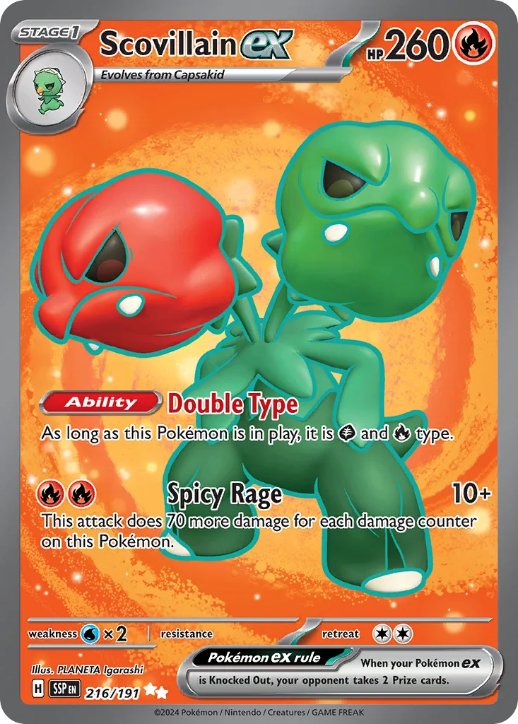 Scovillain ex 216/191 SV08: Surging Sparks (Holo)