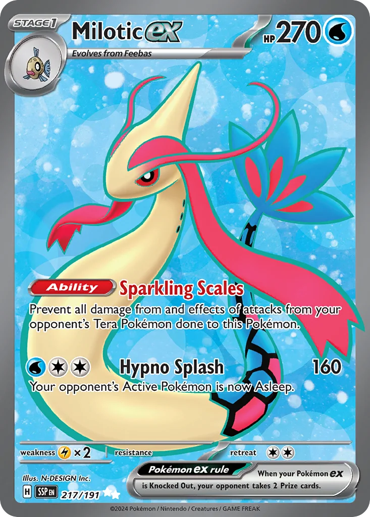 Milotic ex 217/191 Surging Sparks (Holo)