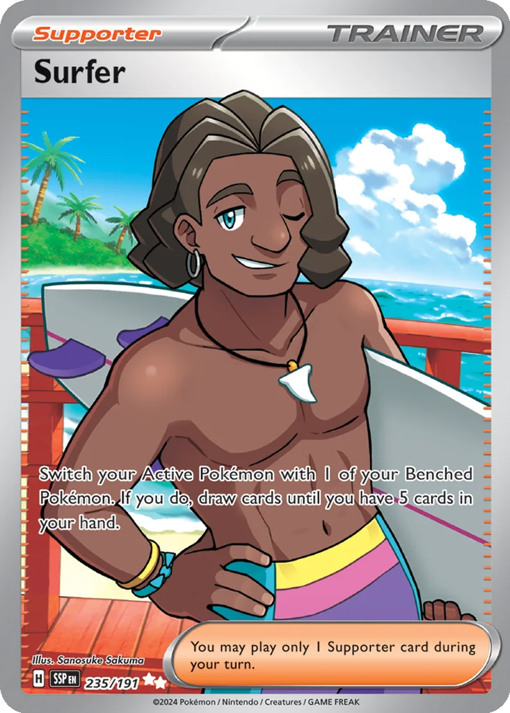 Surfer 235/191 Surging Sparks (Holo)