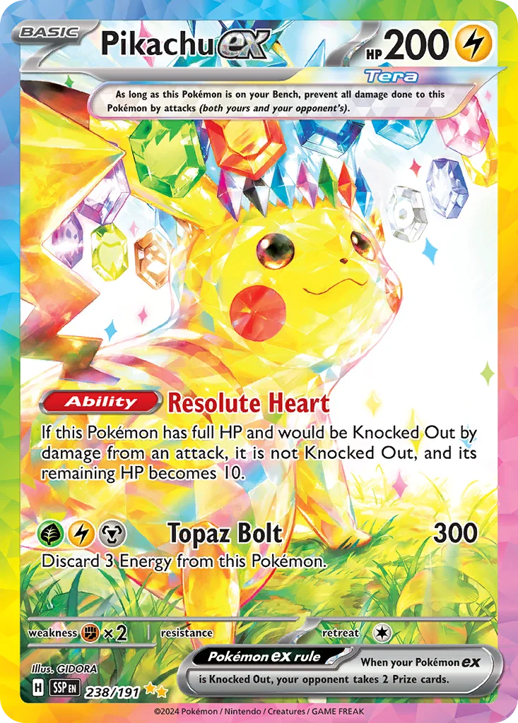 Pikachu ex 238/191 Surging Sparks (Holo)