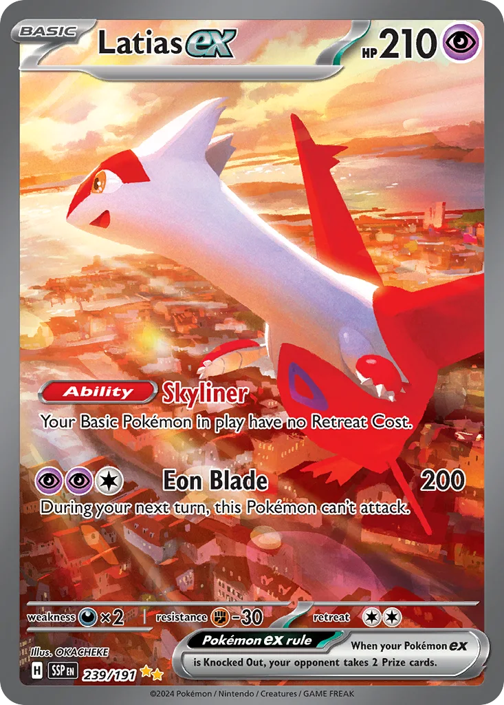Latias ex 239/191 Surging Sparks (Holo)