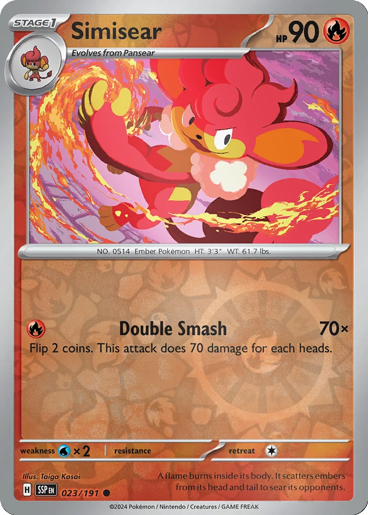 Simisear 023/191 SV08: Surging Sparks (Reverse holo)