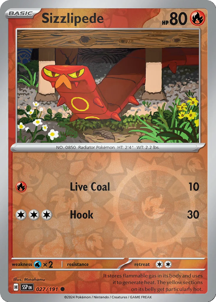 Sizzlipede 027/191 Surging Sparks (Reverse holo)