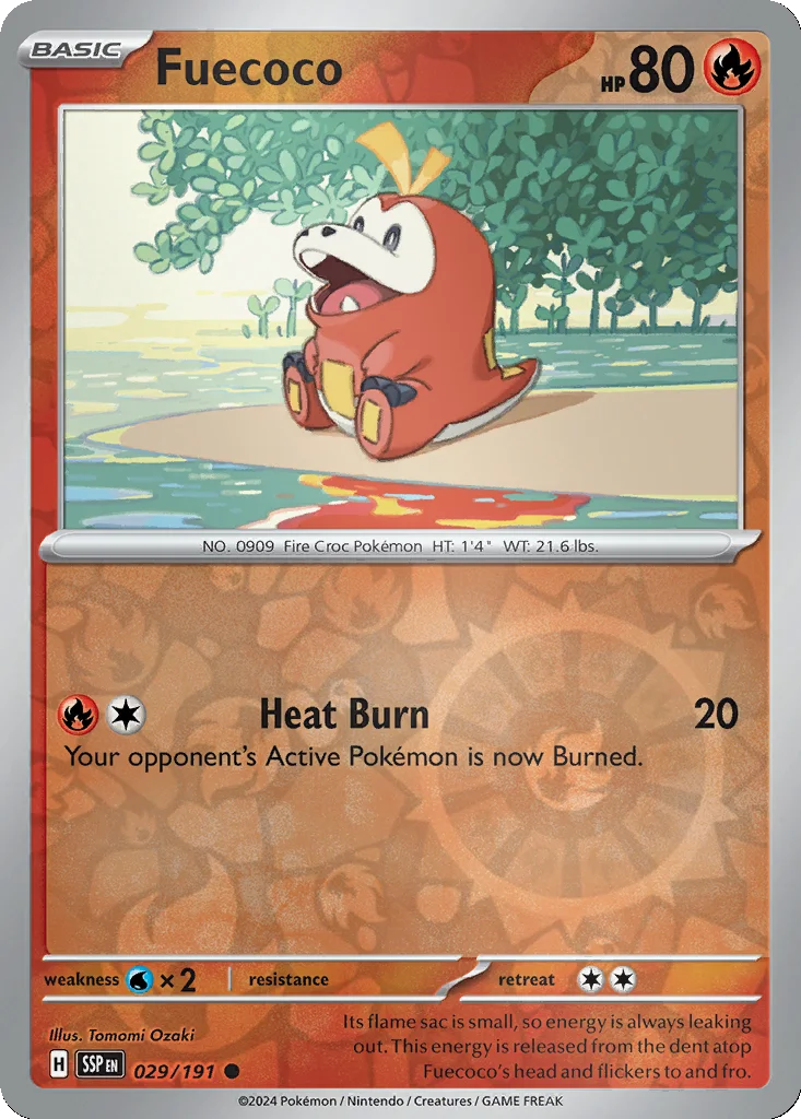 Fuecoco 029/191 SV08: Surging Sparks (Reverse holo)