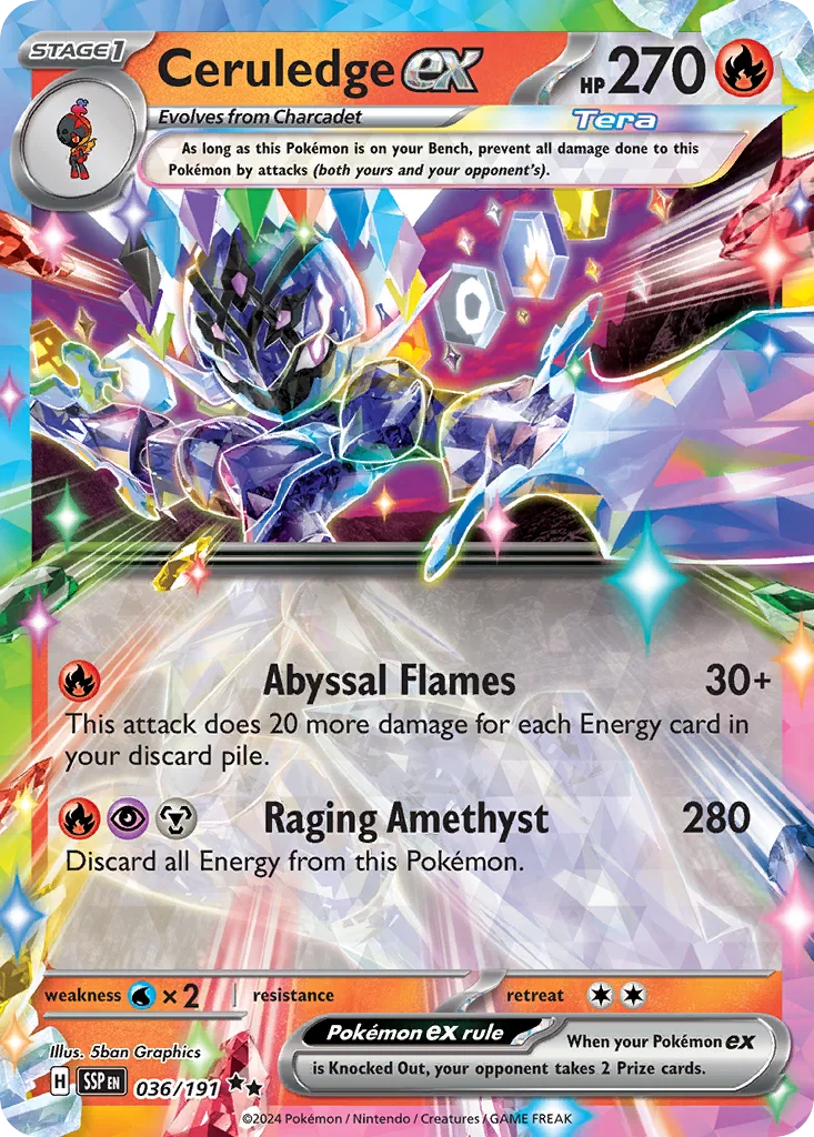 Ceruledge ex 036/191 Surging Sparks (Holo)