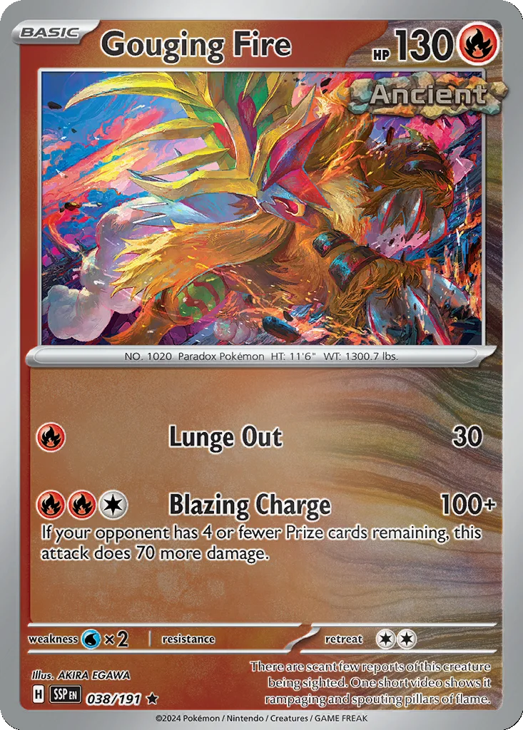 Gouging Fire 038/191 SV08: Surging Sparks (Reverse holo)
