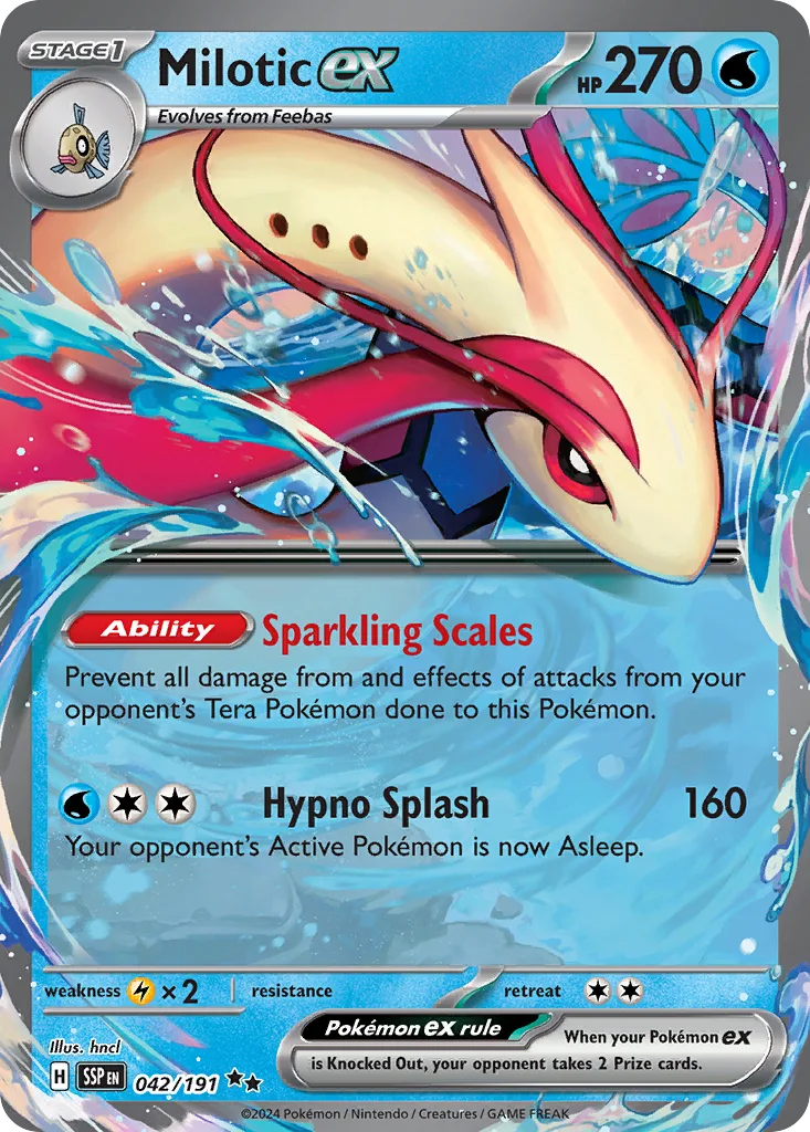 Milotic ex 042/191 SV08: Surging Sparks (Holo)