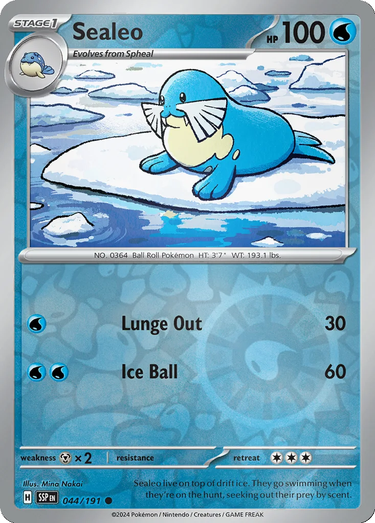 Sealeo 044/191 Surging Sparks (Reverse holo)