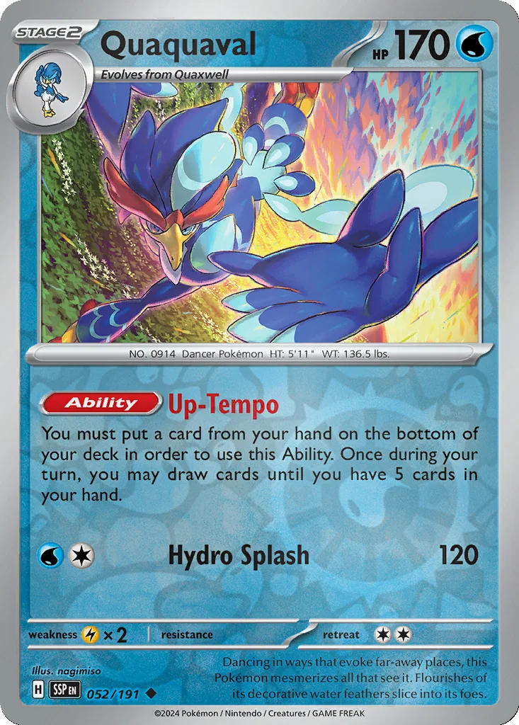 Quaquaval 052/191 SV08: Surging Sparks (Reverse holo)