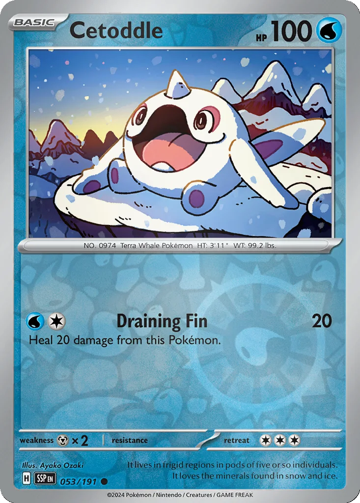 Cetoddle 053/191 Surging Sparks (Reverse holo)