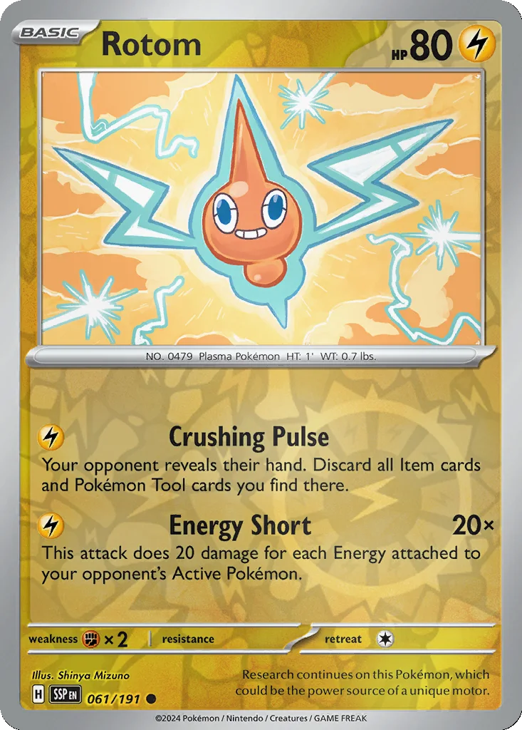 Rotom 061/191 Surging Sparks (Reverse holo)