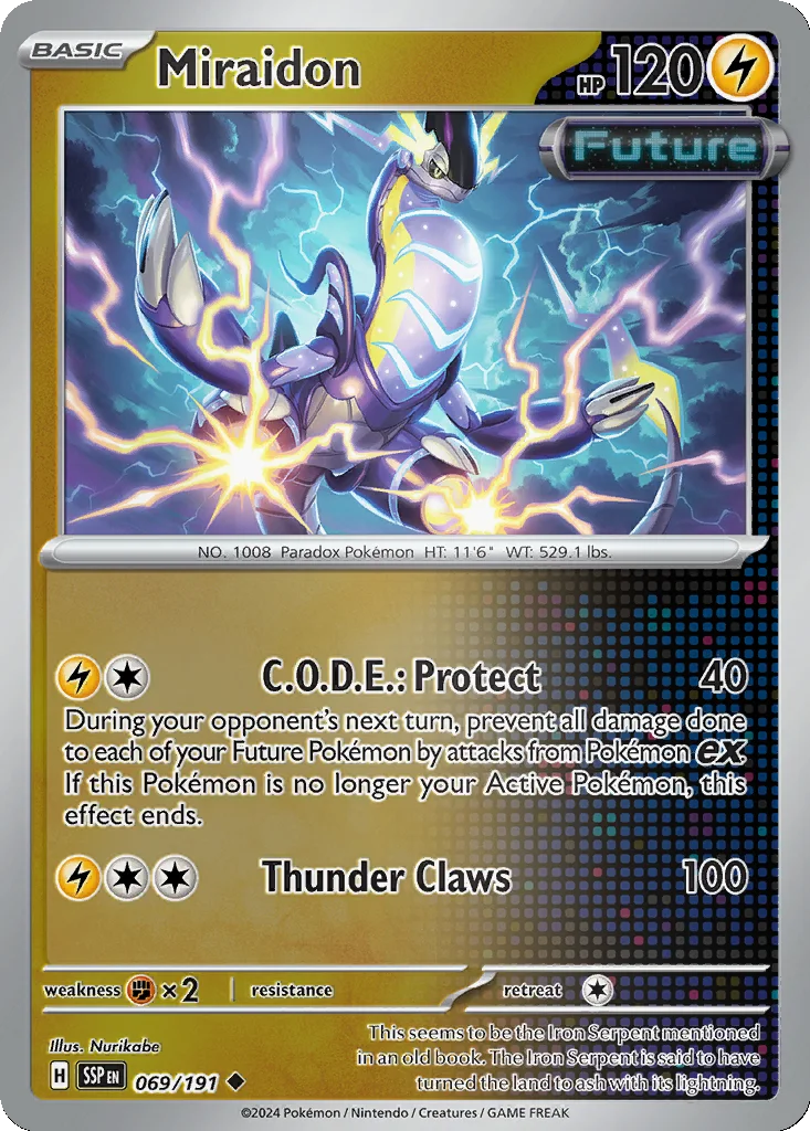 Miraidon 069/191 SV08: Surging Sparks (Reverse holo)