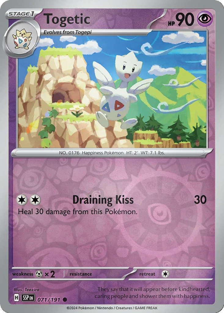 Togetic 071/191 Surging Sparks (Reverse holo)