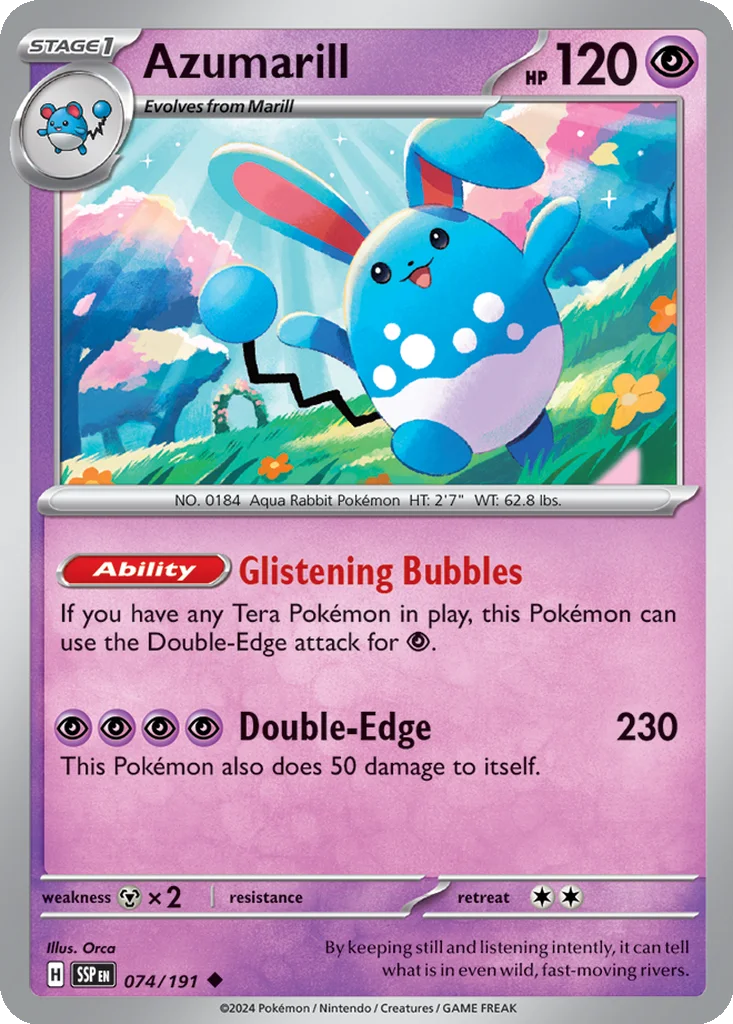 Azumarill 074/191 SV08: Surging Sparks (Normal)