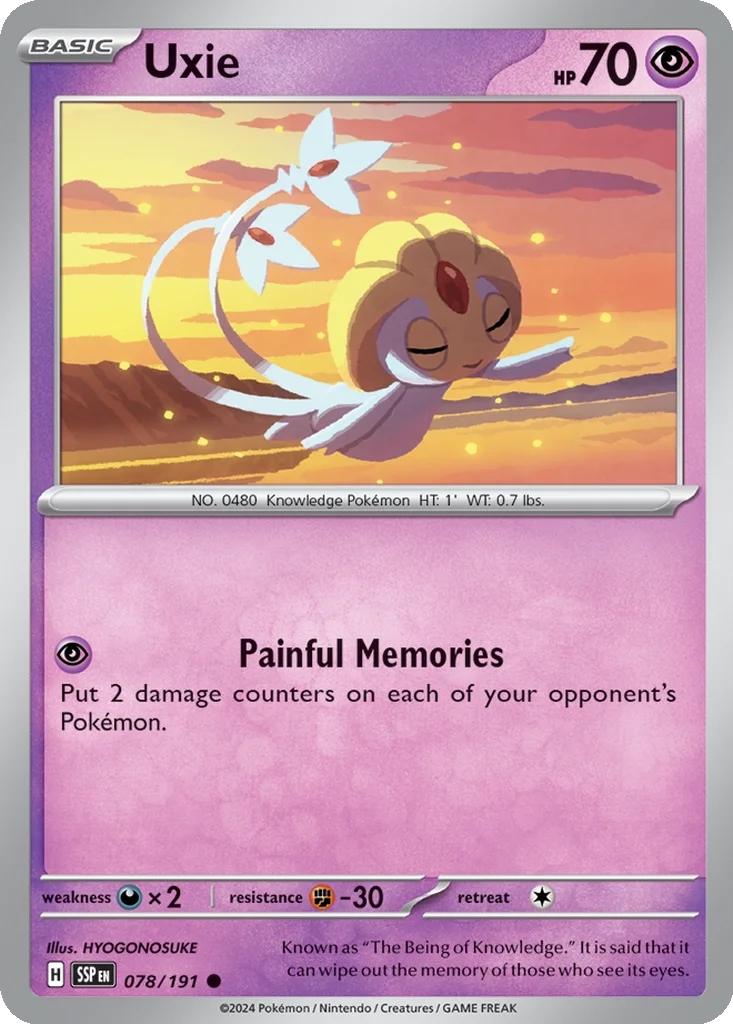 Uxie 078/191 SV08: Surging Sparks (Normal)