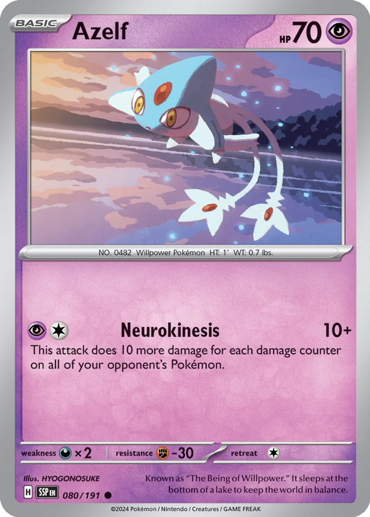 Azelf 080/191 SV08: Surging Sparks (Normal)