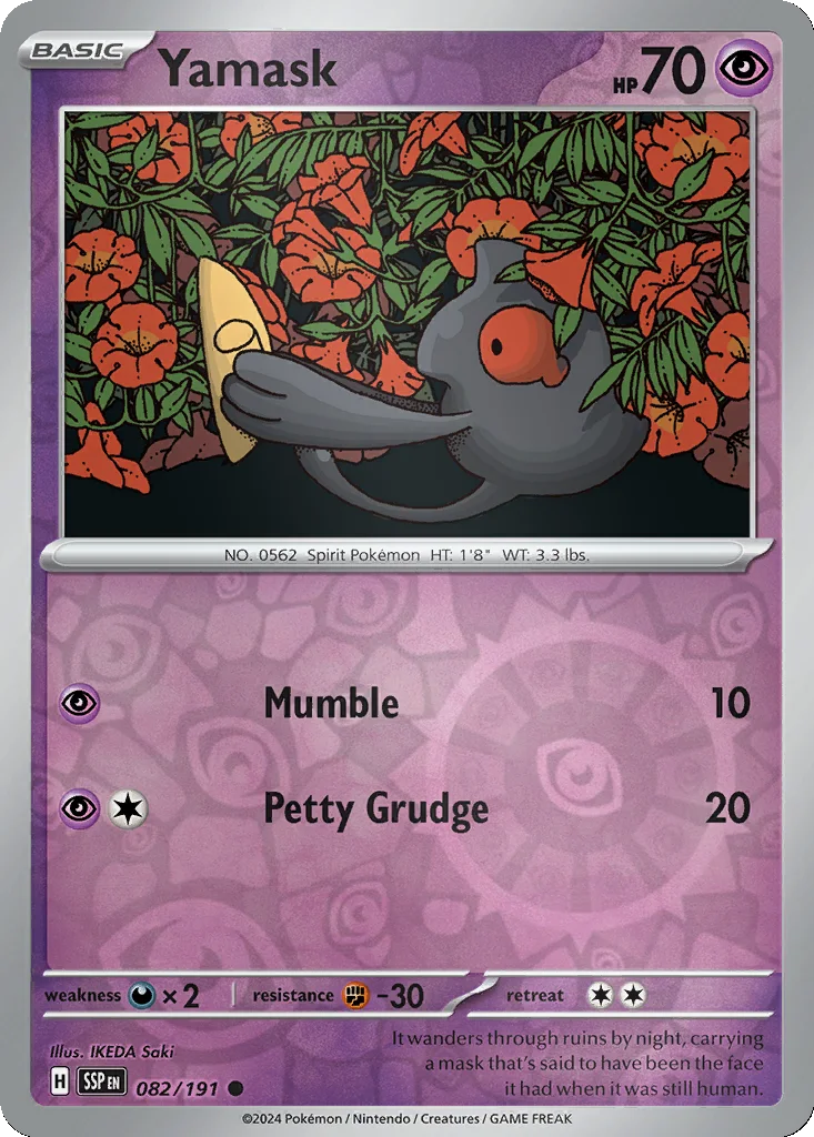 Yamask 082/191 Surging Sparks (Reverse holo)