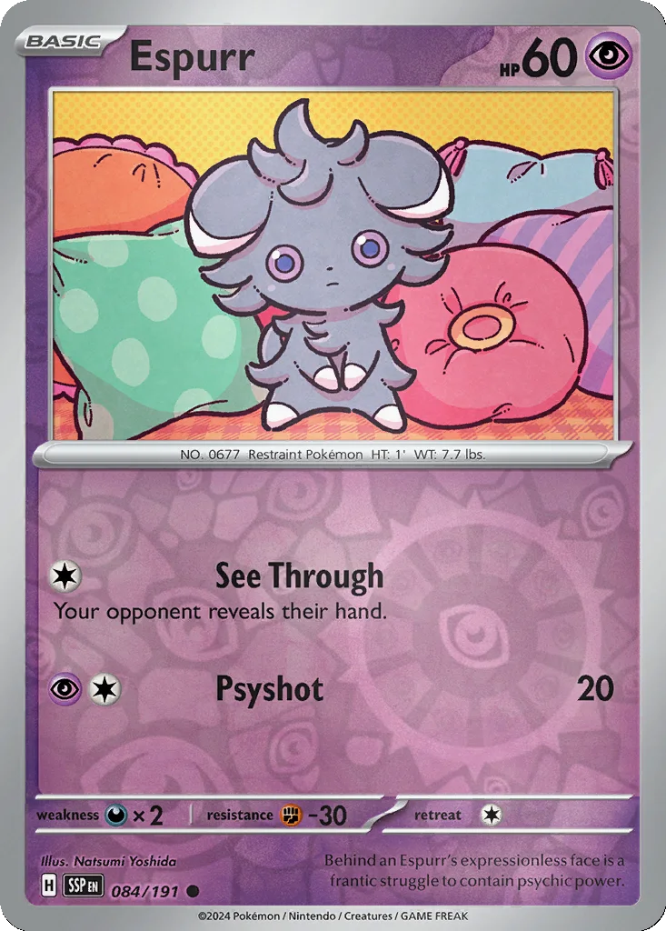 Espurr 084/191 Surging Sparks (Reverse holo)