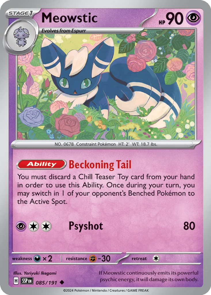 Meowstic 085/191 SV08: Surging Sparks (Normal)