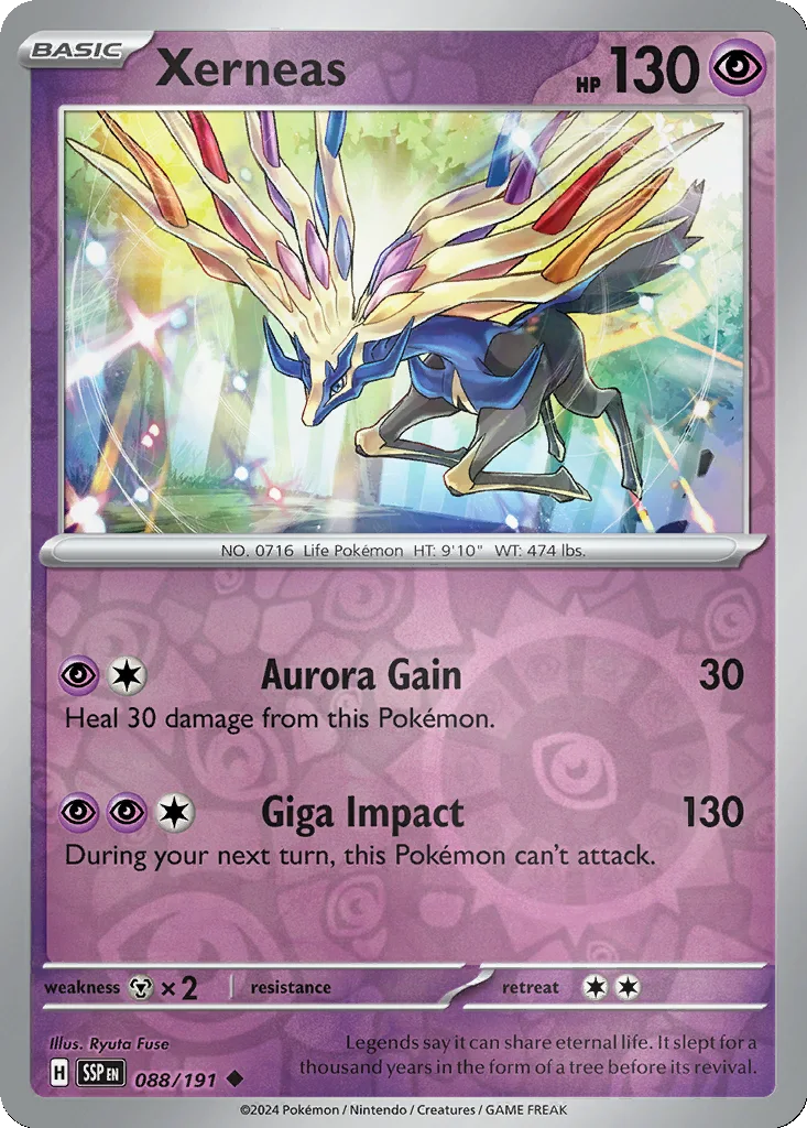 Xerneas 088/191 SV08: Surging Sparks (Reverse holo)