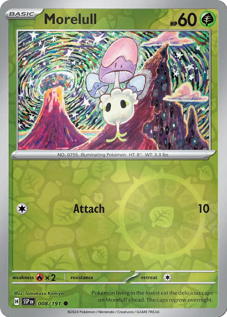 Morelull 008/191 Surging Sparks (Reverse holo)