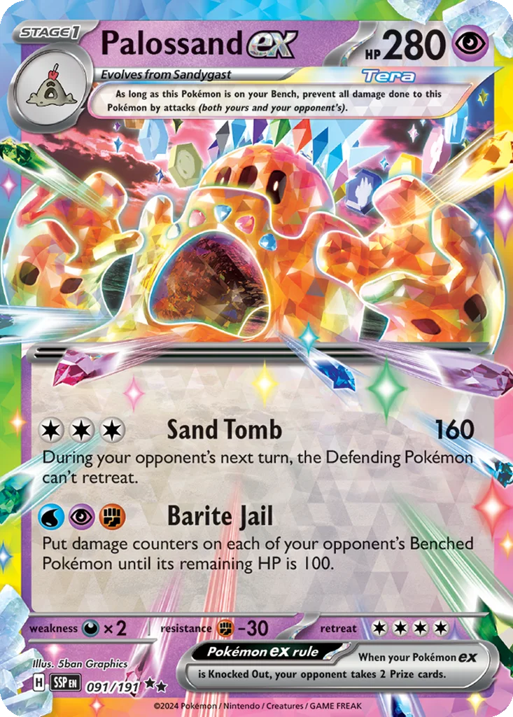 Palossand ex 091/191 Surging Sparks (Holo)