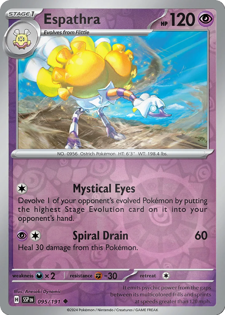 Espathra 095/191 Surging Sparks (Reverse holo)