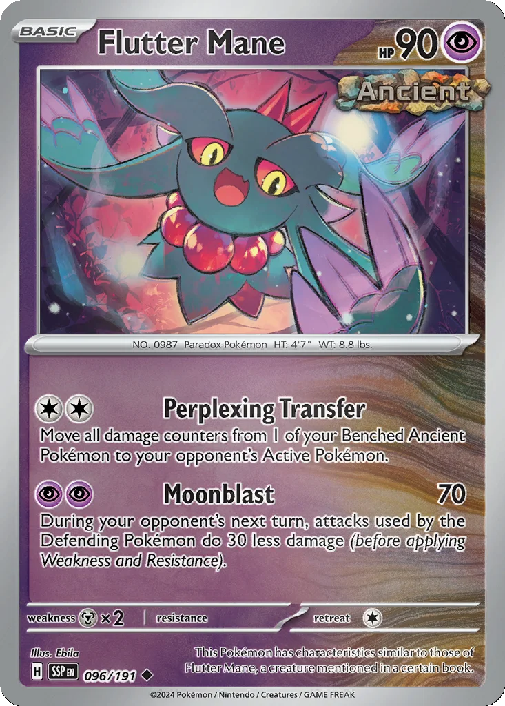 Flutter Mane 096/191 Surging Sparks (Reverse holo)