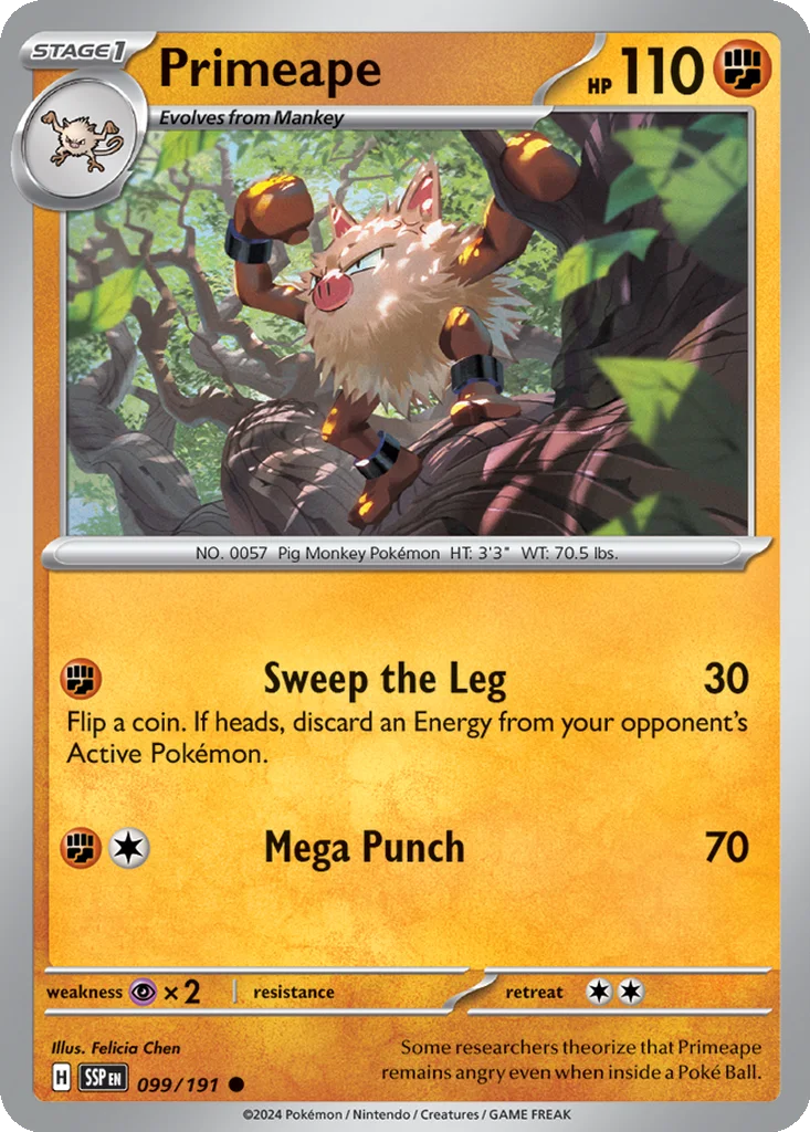 Primeape 099/191 SV08: Surging Sparks (Normal)