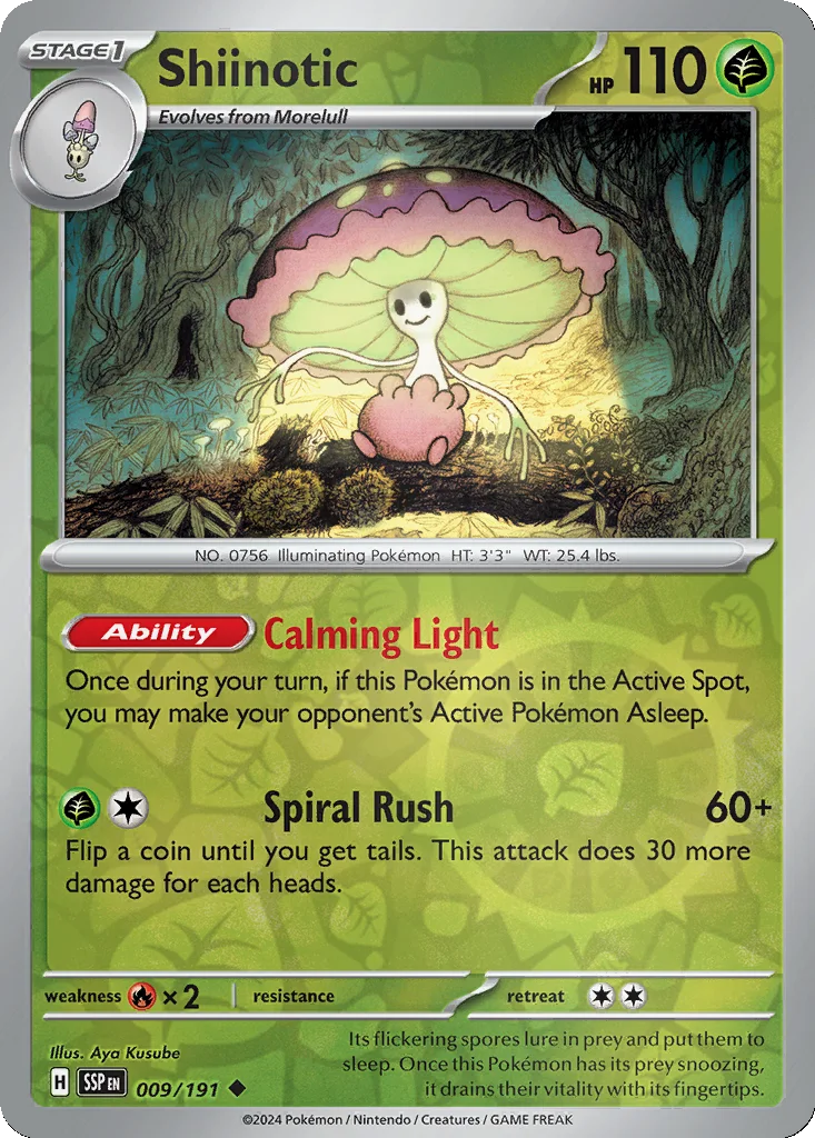 Shiinotic 009/191 Surging Sparks (Reverse holo)