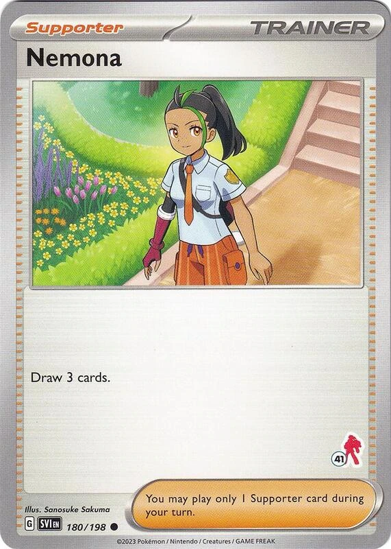 Nemona 180/198 Scarlet & Violet (Battle Academy 2024: Armarouge Deck Stamp 41)