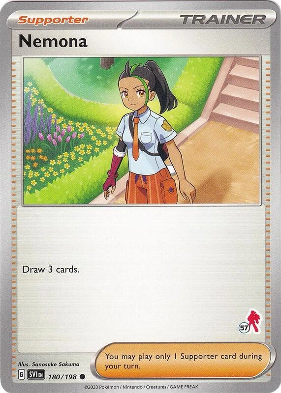 Nemona 180/198 Scarlet & Violet (Battle Academy 2024: Armarouge Deck Stamp 57)