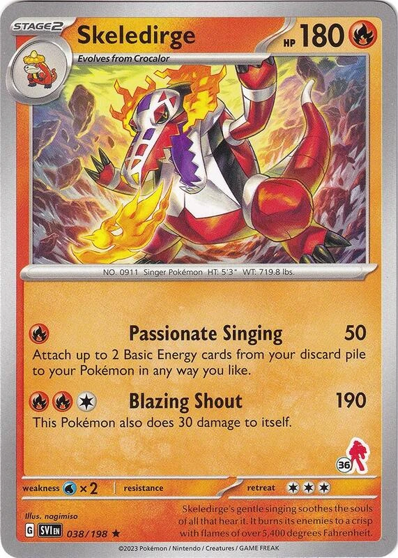 Skeledirge 038/198 Scarlet & Violet (Battle Academy 2024: Armarouge Deck)